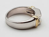 0.35 Cttw Natural Diamonds 14k Two Tone Gold 12.1g Ring Size 10.25 Do0526exzde