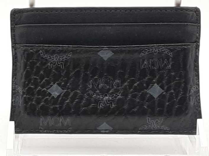 Mcm Card Case In Visetos Black Aa1025pzsa