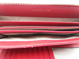 Michael Kors Red Jet Set Travel Continental Wallet Sd0726ordu