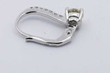0.94cttw Diamond Leverback Earrings In 18k White Gold 2.1 Grams Eb0426wrxsa