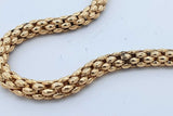 18k Yellow Gold Mesh Chain Necklace 22 Grams 16.5 Inch Eb0926olrxde