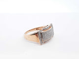 Diamond Pavé & 10k Yellow Gold Cluster Ring 3.9 Grams Size 10 Fw0425wzxdu