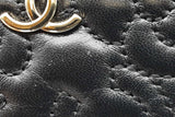 Chanel Camellia Black Leather Zip Wallet Eb0626oxzde