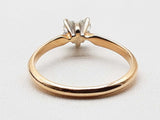 Approx 0.6 Carat Heart Diamond 14k Two-tone Gold 2.4g Ring Size 8 Do1024prxde