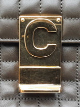 Celine Medium Quilted C Bag In Brown Leather Fw1026pxzdu