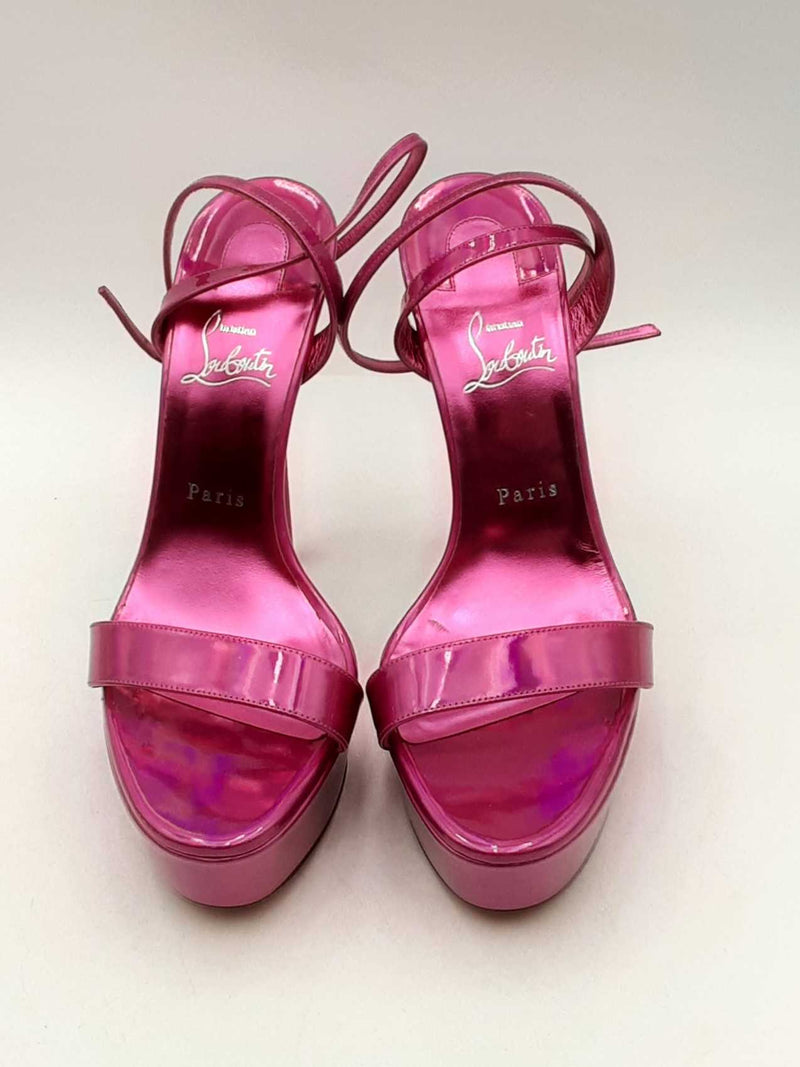 Christian Louboutin Loubi Queen Alta Psychic Patent Platform Pumps Eb0225lxzsa