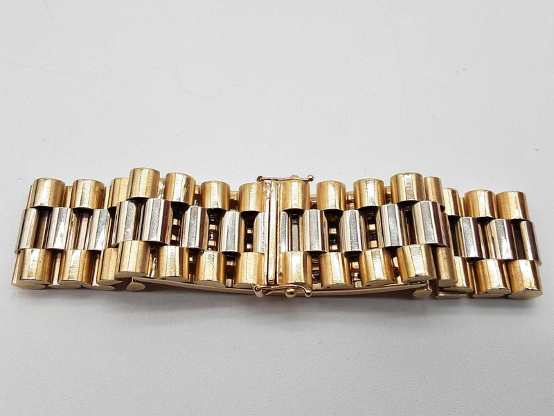 Blue Sapphires 11.70 Cttw Diamonds 14k Gold 81.3g Bracelet 8.25 In Do0725exzxde