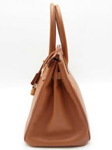 Hermes Birkin 30 Gold Brown Epsom Gold Hardware Handbag Do0725lwrxzde