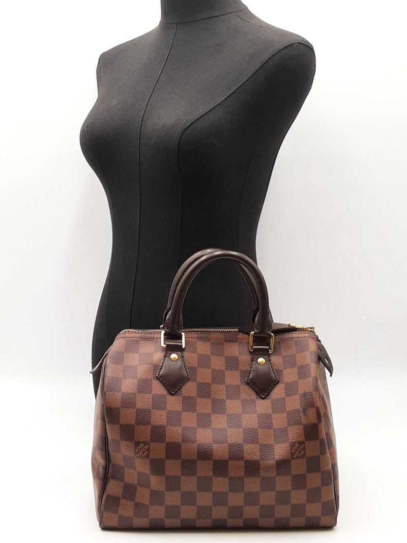 Louis Vuitton Speedy 25 In Damier Ebene Coated Canvas Fw0925rxzdu