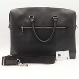 Burberry Black Grained Leather Ainsworth Briefcase Sd0425ozxsa