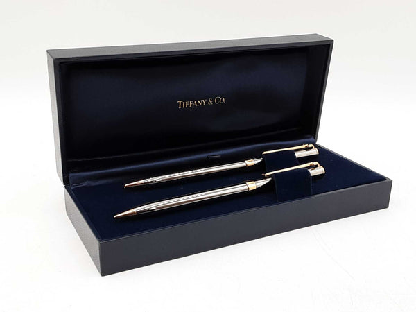 Tiffany & Co. T Clip Ballpoint Pen & Mechanical Pencil Set Fw1025crdu