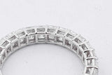 3.64cttw Lab Grown Emerald Cut Diamond Eternity Band 14k White Gold Eb0826llxzsa