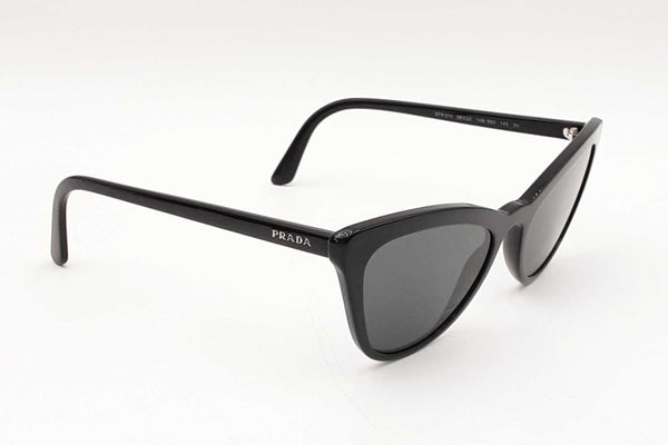 Prada Ultravox Oversized Cat Eye Black Acetate Sunglasses Fw0525ixdu
