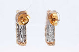 Diamond Drop Stud Earrings In 10k Yellow Gold 3.1 Grams Eb0625lxzdu