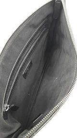 Chanel Medium Cosmetic Pouch In Iridescent Black Caviar Leather Fw1125prxdu