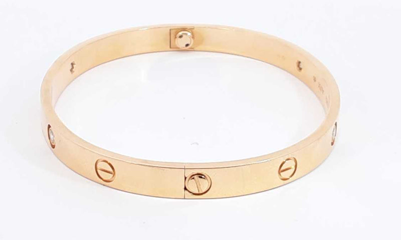 Cartier 18k Rose Gold Love Bracelet Size 19 Ebcrxzdu 144030001017