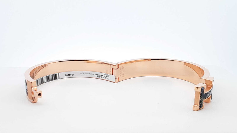 Hermès Clic H Sous Un Battement D'ailes Enamel Bracelet 6.5 Inch Fw1025orzdu