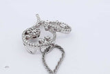 0.25ctw Diamond Pendant Necklace In 14k White Gold 7.4 Grams 20 Inch Eb0525lcrdu