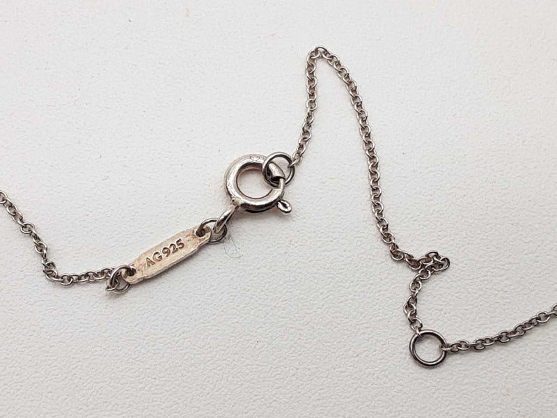 Tiffany & Co Atlas Cube 0.925 Silver 5.8g Necklace 18 In Do0224oxzde