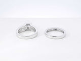 1.35 Cttw Diamond & 14k White Gold Bridal Set 10.9 Grams Size 7 Fw0226erxdu