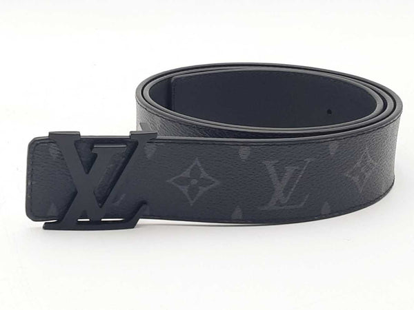 Louis Vuitton Monogram 40mm Matte Black Belt Size 38 Aa0925lrzsa