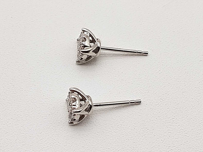 0.4 Cttw Lab Grown Diamonds 0.925 Silver 1.7g Stud Earrings Do1124exde