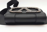 Valentino Garavani Black Leather Supervee Belt Bag Eb0326rxzde