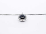 David Yurman Sterling Silver Onyx & Diamond Albion Necklace 17 Inch Fw0525lxzdu