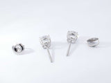 2.0 Cttw Lab-grown Diamond Stud Earrings In 14k White Gold 1.1 Gram Fw0326wcrdu