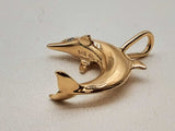 14k Yellow Gold 5.1g Dolphin Pendant Do1224orrde