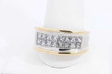 1.6ctw Diamond Ring In 18k Yellow & White Gold 17.5 Grams Size 11 Eb0125sxzsa