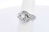 1.04ctw Diamond Wedding Set In 14k White Gold 8.2 Grams Size 6 Eb1225pxzdu