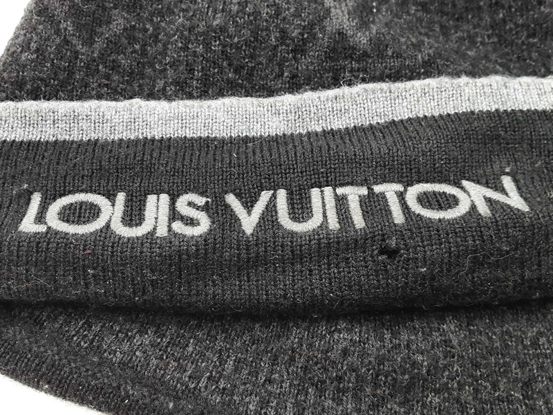 Louis Vuitton Black Logo Wool Beanie Size S Do0825lrxde