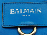 Balmain Blue Leather Studded Crossbody Bag Eb0426lxzde