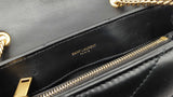 Yves Saint Laurent Loulou Small Matelassé Chain Bag In Black Lambskin Fw0726crxdu