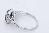 1.28cttw Diamond Ring In 14k White Gold 3.7 Grams Size 7.75 Eb0626rwxdu