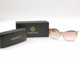 Versace Ve2182 Gold Sunglasses With Case Aa1026rzsa