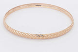 18k Yellow Gold Bangle Bracelet 5.5 Grams Eb0426orxsa