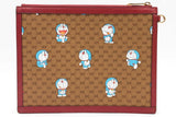 Gucci X Doraemon Gg Supreme Canvas Wristlet Pouch Eb0826pxzsa
