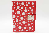 Louis Vuitton X Kusama Infinity Dots Red Epi Leather Notebook Cover Eb0926rxzde