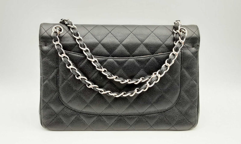 Chanel Quilted Caviar Classic Double Flap Hs0524oxzxsa