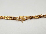 22k Yellow Gold 18.5g Twisted Herringbone Chain 22 In Do0125rrxde