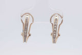 0.24cttw Diamond Stud Omega Back Earrings 10k Yellow Gold 1.7 Grams Eb0226llxsa
