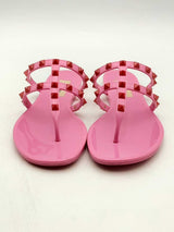 Valentino Garavani Pink Jelly Rockstud Sandals Size 35 Eb0125lxzsa