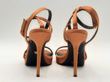 Versace Medusa '95 Satin Sandals 115 Mm Brown Size 37 Aa0825lzxsa