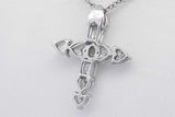 Diamond Cross Pendant & Diamond Necklace In Platinum 10 Grams 20 Inch Eb0326lrxzdu