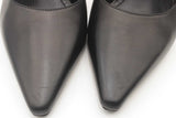 Louis Vuitton Black Leather Sparkle Slingback Pumps Size 38 Eb0726lorsa