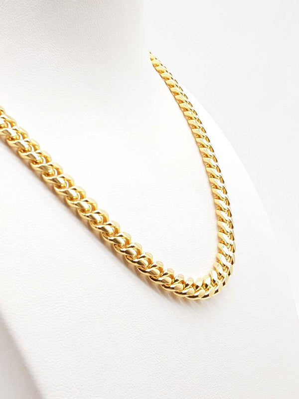 92.5% Sterling Silver 58g 22 In Gold Plated Cuban Link Chain Lh0224lrxde