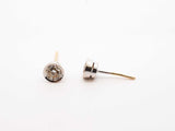 2.0 Cttw Diamond & 18k White Gold Stud Earrings 5 Grams Fw1124lrxdu