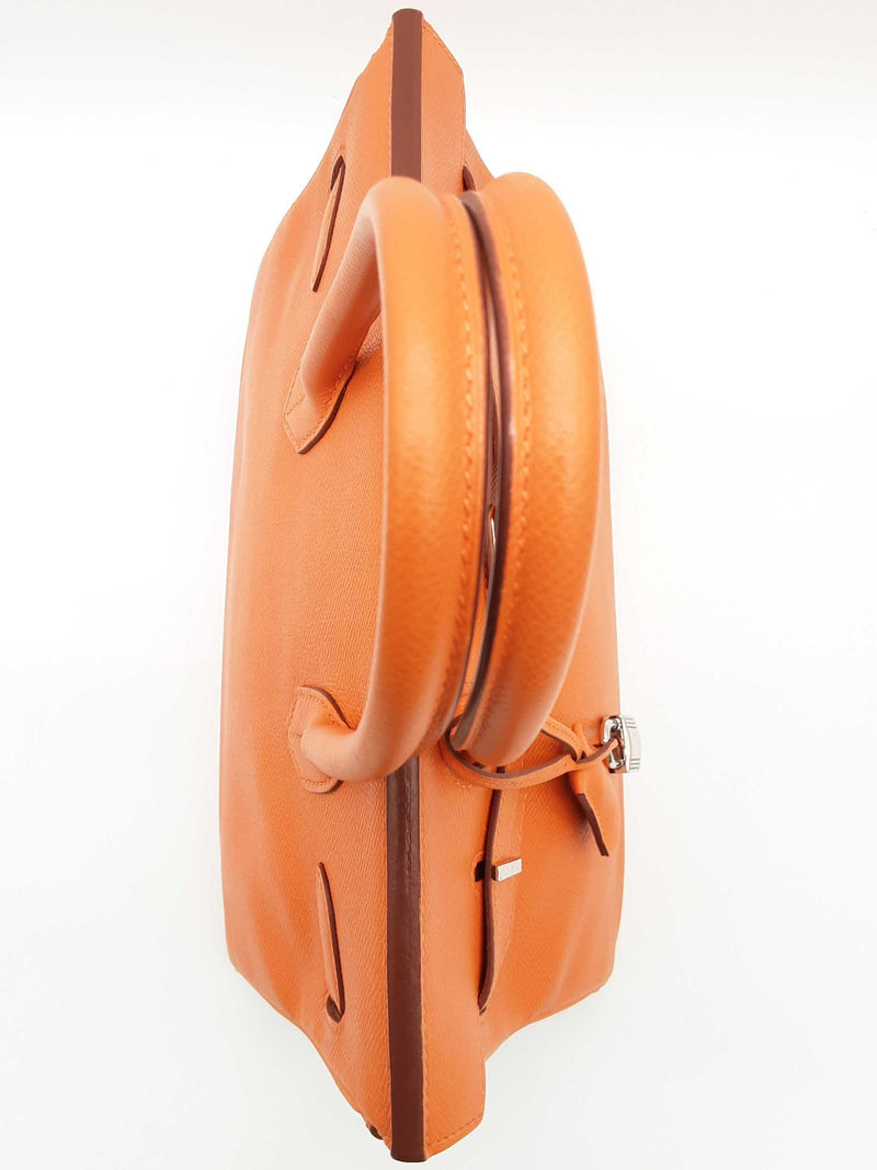 Hermes Birkin 30 Orange Epsom Palladium Handbag Do0325lxzxzde